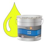 Pok fer jaune : peinture de finition antirouille laque semi - brillante m�taux ferreux - 10l - ral 1016 ...