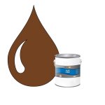 Pok fer marron : peinture de finition antirouille laque semi - brillante m�taux ferreux - 1l - ral 8003 ...