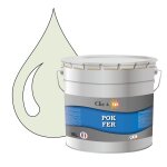 Pok fer noir & blanc : peinture de finition antirouille laque semi - brillante mtaux ferreux - 10l - ...