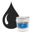 Pok fer noir & blanc : peinture de finition antirouille laque semi - brillante mtaux ferreux - 2, 5l ...