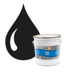 Pok fer noir & blanc : peinture de finition antirouille laque semi - brillante mtaux ferreux - 2, 5l ...