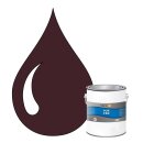 Pok fer rouge : peinture de finition antirouille laque semi - brillante mtaux ferreux - 1l - ral 3007 ...