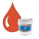 Pok fer rouge : peinture de finition antirouille laque semi - brillante mtaux ferreux - 2, 5l - ral ...