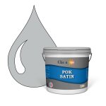 Pok satin : peinture satin lessivable gris perle 50m - 5l