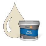 Pok satin : peinture satin lessivable vanille 50m - 5l