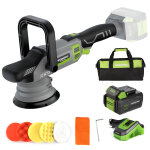 Polisseuse de voiture sans fil 20v workpro, polisseuse orbitale sans balais a double action, 7 vitesses ...