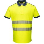Polo haute visibilit� portwest vision jaune / noir l