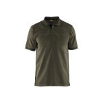 Polo de travail bicolore � manches courtes 3389 - noir et vert kaki - xxxl blaklader