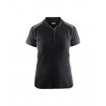 Polo de travail femme en coton 3390 - noir et gris clair - xl blaklader Polo de travail femme en coton 3390 - noir et gris clair - xl blaklader