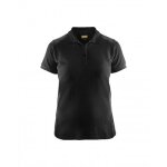 Polo de travail femme en coton 3390 - noir et gris fonc� - m blaklader