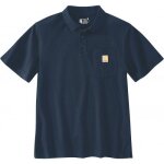 Polo de travail � manches courtes sleeve pocket - bleu - s carhartt