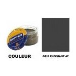 Pommadier cr�me surfine cirage cuir pot 50ml gris �l�phant saphir