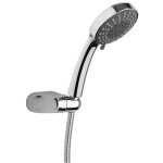 Pomme de douche 5 jets avec support pour baignoire ou douche camelia