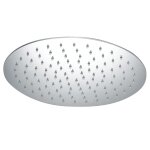 Pomme de douche fixe moderne en inox diametre 20 cm