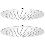 Pomme de douche plongeante 2 pcs acier inoxydable ø 25 cm Pomme de douche plongeante 2 pcs acier inoxydable ø 25 cm