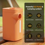 Pompe à air portable pour gonflables pompe à air avec lanterne de camping batterie 2000 mah type - c ... Pompe à air portable pour gonflables pompe à air avec lanterne de camping batterie 2000 mah type - c ...