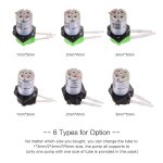 Pompe doseuse pristaltique dc 12v, mini pompe  eau et liquide, tte de tube pristaltique, fonction ...