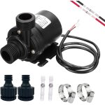 Pompe a eau 12v, mini pompe  eau submersible moteur sans balais 800l / h 5m, pompes  eau pour la circulation ...
