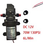 Pompe à eau électrique agricole, dc12v 60w 120psi 5l / min, micro pulvérisateur d'eau à diaphragme haute ... Pompe à eau électrique agricole, dc12v 60w 120psi 5l / min, micro pulvérisateur d'eau à diaphragme haute ...