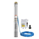 Pompe  eau de puits profond submersible immerge cble 20m 2. 2kw 2200 w max. 14000l / h profondeur ...