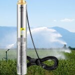 Pompe  eau pour puits profond - vevor - 750 w - 105 l / min - 62 m
