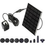 Pompe à eau solaire avec 6 buses, 7v, 1. 2w, pour aquarium, piscine de jardin, bain d'oiseaux, outils ... Pompe à eau solaire avec 6 buses, 7v, 1. 2w, pour aquarium, piscine de jardin, bain d'oiseaux, outils ...