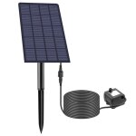 Pompe a eau solaire dc sans balais, fontaine de paysage, piscine de jardin, rocaille, type de douche