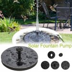 Pompe a eau solaire en plastique avec feuille de lotus, fontaine d'ext�rieur pour aquarium, durable, ...