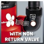 Pompe d'�vacuation eaux claires gc - sp 3580 ll - puissance 350 watts einhell