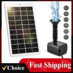 Pompe de fontaine d'eau solaire extrieure 4w 5v kit de panneau solaire dbit 200l / h pompe  eau solaire ...