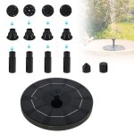 Pompe de fontaine solaire 3 w pour bain d'oiseaux - mini pompe à eau pour jardin avec buses réglables ... Pompe de fontaine solaire 3 w pour bain d'oiseaux - mini pompe à eau pour jardin avec buses réglables ...