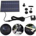 Pompe de fontaine solaire, 9 v 1, 8 w pompe solaire bassin exterieur pompe  eau solaire panneau solaire ...