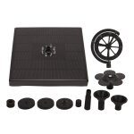 Pompe de fontaine solaire avec lumière colorée led, bain d'oiseaux à énergie solaire, avec 8 buses et ... Pompe de fontaine solaire avec lumière colorée led, bain d'oiseaux à énergie solaire, avec 8 buses et ...