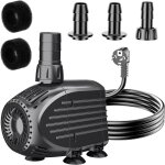 Pompe de fontaine submersible 35w - ultra - silencieuse - 1500 l / h - avec filtre protection anti - ...