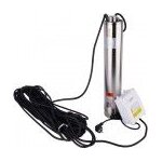 Pompe de forage inox puits eau clair profondeur 8 - 25 m 6. 3 bars 550w 3m3 / h cap vert