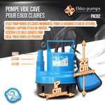 Pompe immergée ekko pumps pour eaux claires Pompe immergée ekko pumps pour eaux claires