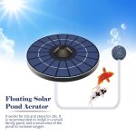 Pompe a oxygène solaire founaf avec tuyau d'air, aérateur d'eau flottant, pierre a bulles, oxygénateur ... Pompe a oxygène solaire founaf avec tuyau d'air, aérateur d'eau flottant, pierre a bulles, oxygénateur ...