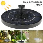 Pompe solaire flottante pour fontaine  eau, bassin, piscine et jardin - panneau solaire 3 w, dbit 240 ...