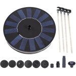 Pompe solaire pour fontaine  eau, bain d'oiseaux, bassin de jardin, piscine, poisson prcieux, extrieur, ...