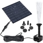 Pompe solaire liumy 12w pompe a eau solaire avec 4 buses diff�rent fontaine flottante pour jardin bassin ...
