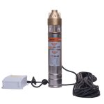 Pompe submersible 1500w d�bit 2, 6m3 / h d�charge 140m stator cuivre ruris aqua 105