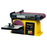 Ponceuse � bande d'etabli 370w base en fonte 2 en1 : disque 150mm et bande 100 x 914 mm sxbs914e stanley ...