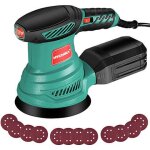 Ponceuse excentrique, hychika 6 vitesses variables 300w 13000rpm ponceuse orbitale, 12pcs disque de ponçage, ... Ponceuse excentrique, hychika 6 vitesses variables 300w 13000rpm ponceuse orbitale, 12pcs disque de ponçage, ...
