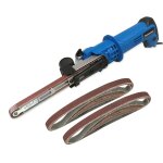 Ponceuse, lime electrique bande etroite + 10 bandes abrasives