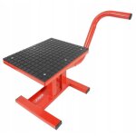 Pont élévateur support stand universel lève moto hydraulique rouge 135kg Pont élévateur support stand universel lève moto hydraulique rouge 135kg