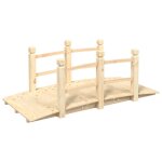 Pont de jardin avec garde - corps 150x67x56cm bois massif pica vidaxl vidaxl
