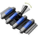 Poolaza aspirateur de piscine lest avec raccord de tuyau rotatif de 3 cm, 4 cm, brosses de sol et latrales, ...