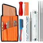 Popu - 11pcs kit affutage chaine tronçonneuse affuteuse de tronçonneuse professionnel kit d'affûtage ... Popu - 11pcs kit affutage chaine tronçonneuse affuteuse de tronçonneuse professionnel kit d'affûtage ...