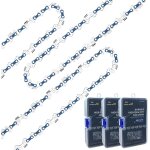 Popu - 3 chanes de trononneuses 40 cm avec bote en plastique, 57 maillons, pas de 3 / 8  1, 3 mm chane ...
