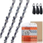 Popu - lot de 3 chane de trononneuses faible rebond 3 / 8 lp 1. 1 mm 52 maillons 35 cm compatible avec ...